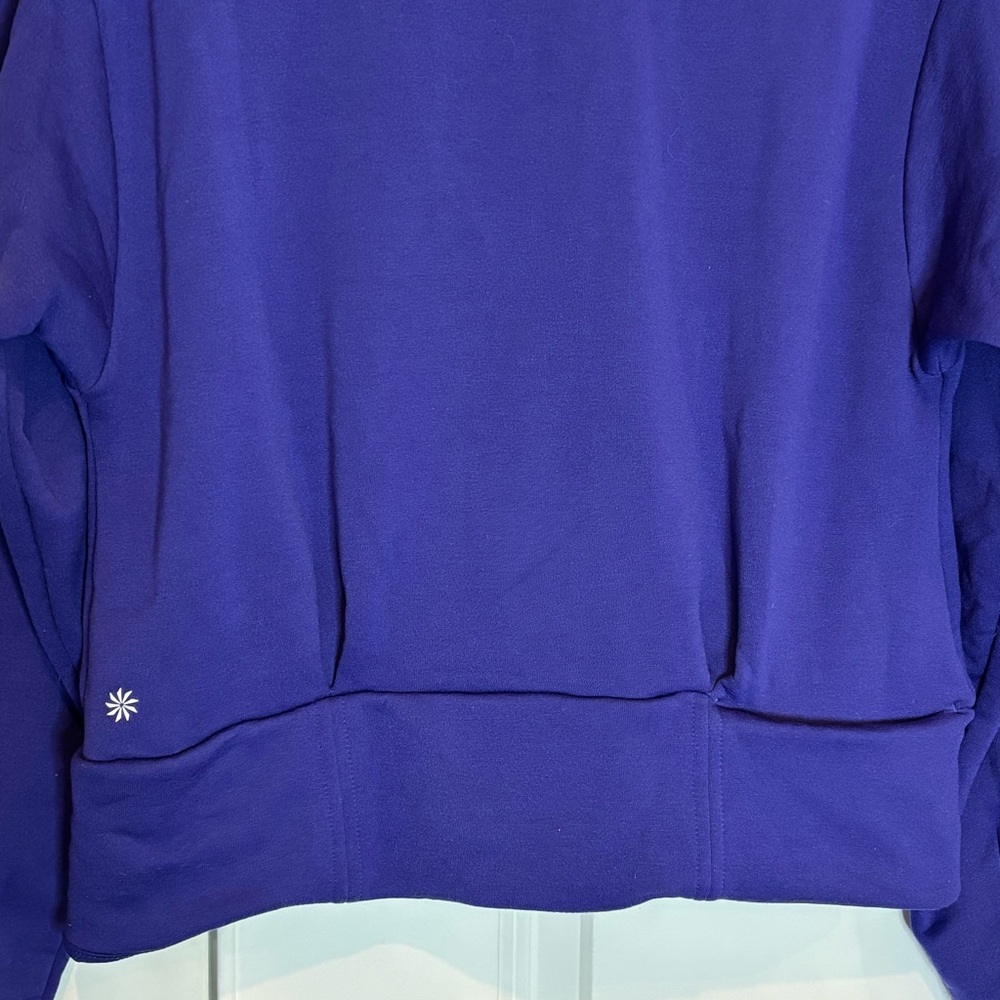 Athleta Altitude Polartec Half Zip Pullover Sweatshirt Noble Blue Purple S - Picture 8 of 13